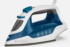 Black & Decker Easy Steam TrueGlide Nonstick SmartSteam Compact Iron w Spray