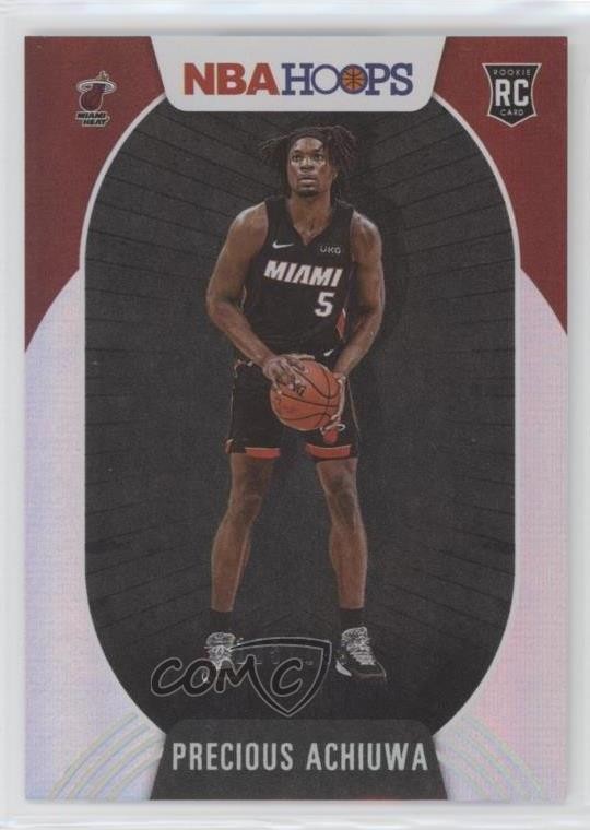 2020-21 Panini NBA Hoops Silver /199 Precious Achiuwa #210 Rookie RC