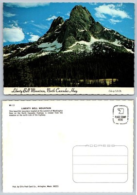 Liberty Bell Mountain North Cascades Highway Washington Mirro-Krome Postcard