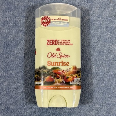 Old Spice Sunrise Deodorant 3oz Peach Mandarin Peel | Aluminum Free | Men s Body