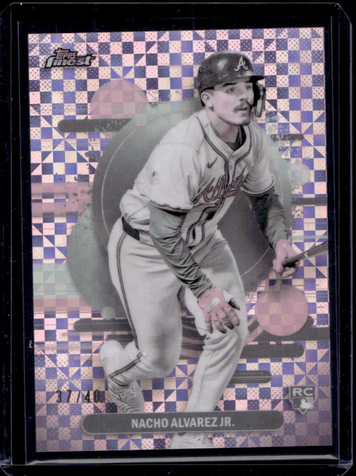 2025 Finest Nacho Alvarez Jr. Uncommon Refractor Pearl X-Fractor RC #37/40
