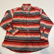 Guess Button Down Shirt Mens M Multicolor Striped Vintage Georges Marciano 90s