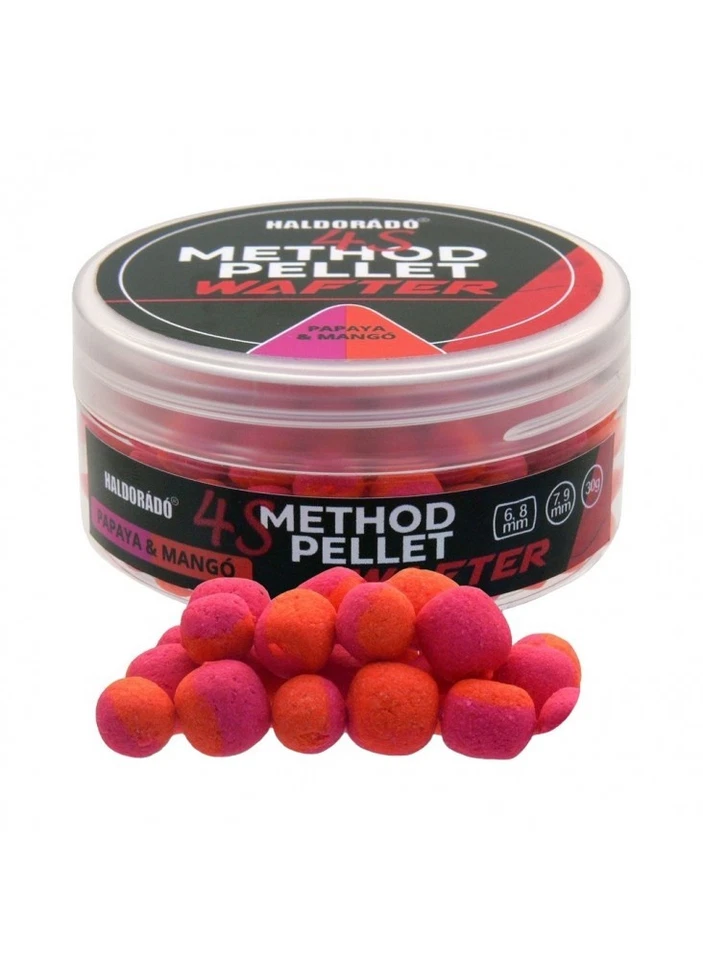 Haldorado 4S Method Pellet Wafter 6-9mm Papaya Mango Karpfen Feeder Köder