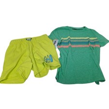 NWT New Cat  Jack Boys Small 6/7 Tee Shirt Surfer Elastic Waist Shorts Set