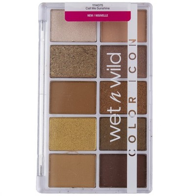 2 Pack Wet n Wild Color Icon 10-Pan Eyeshadow Palette, Call Me Sunshine, 0.42 oz