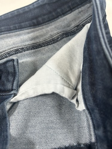 Ann Taylor LOFT Dark wash Curvy Kick Crop jeans, sz 12 / 31 * 5 pocket Belt Loop - Picture 4 of 13
