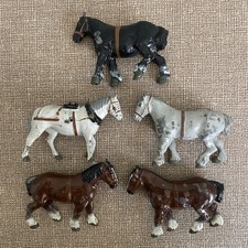 Vtg Britain's Ltd Miniature Lot of Horses 5 Pieces England 1970's