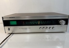 Vintage Sony ST-5055 FM Stereo/FM-AM Tuner Solid State Woodgrain 1970s TESTED  