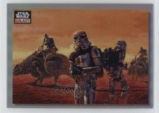 2023 Topps Chrome Star Wars Galaxy Refractor Sandtrooper Dewback s #85 00jz