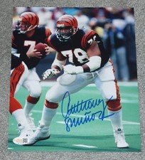 ANTHONY MUNOZ Signed CINCINNATI BENGALS 8x10 Photo JSA Witness COA WC775326