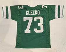 Joe Klecko Signed Inscribed New York Jets NFL Style Jersey HOF 23 JSA COA
