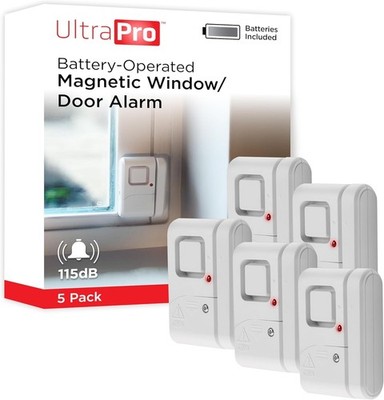Smart Home Compatible Window/Door Security Alarm Set - 5 Pack Features