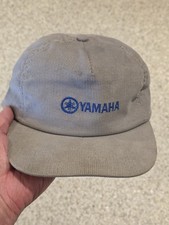    Vintage YAMAHA corduroy Leather Strapback Hat