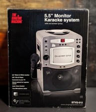 The Singing Machine STVG-512 Karaoke System w/ 5.5" Screen  Microphone - NOB