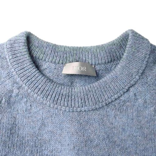 Dior HOMME Wool Knit Sweater Long Sleeve Embroidered … - Gem