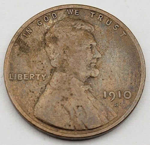 1910-S Lincoln Wheat Penny / Semi-Key Date  / You Buy What You See