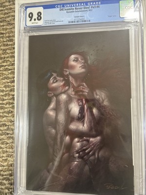 Die!namite Never Dies! v3 #4 Lucio Parrillo Variant Cover S Virgin CGC 9.8
