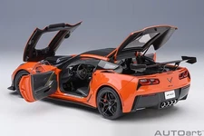 2019 Chevrolet Corvette ZR1 in Sebring Orange Tincoat in 1:18 Scale by AUTOart