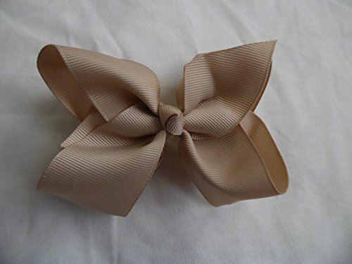 BFab 6 Inch Big Hair Grosgrain Ribbon Bow with Alligator Clip Pin - Picture 3 of 7