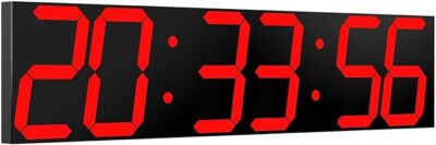 CHKOSDA 27'' LED Digitale Wanduhr mit Fernbedienung & Countdown