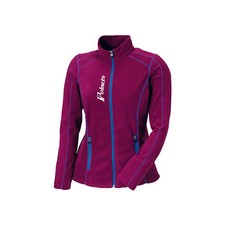 Polaris Womens Blue Purple Full Zip Fleece Long Sleeve Sweater Jacket OEM