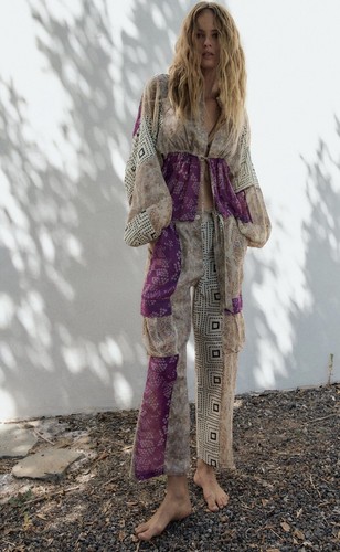 ZARA Damen PATCHWORK-HOSE Gr.S - Bild 9 von 14