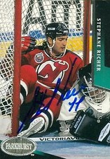 Stephane Richer autographed Hockey Card (New Jersey Devils) 1993 Parkhurst #113