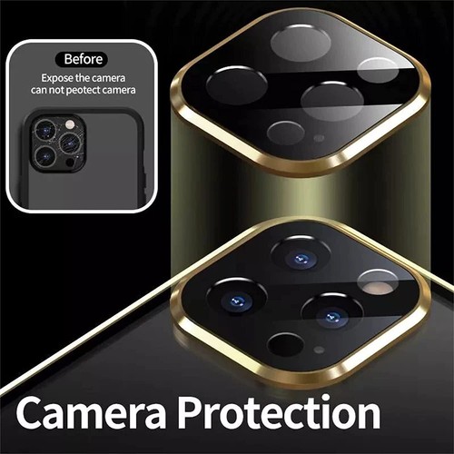 Magnetic Tempered Glass Double Sided Phone Case for iPhone 14 13 12 Pro Max - Picture 5 of 15