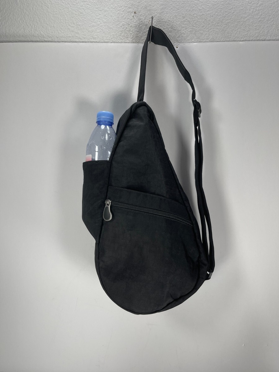Ameribag Black Nylon Healthy Back Sling Back Unisex Shoulder Bag LL Bean Black Ameribag Healthy Back Sling Bag Single Strap  main image 4