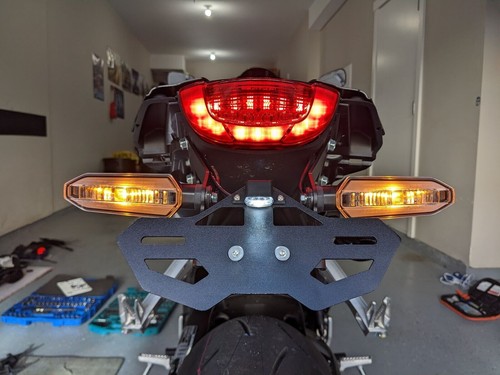 For 21-25 Honda CBR650R CB650R Tail Tidy Fender Eliminator License Plate Holder - Picture 14 of 15