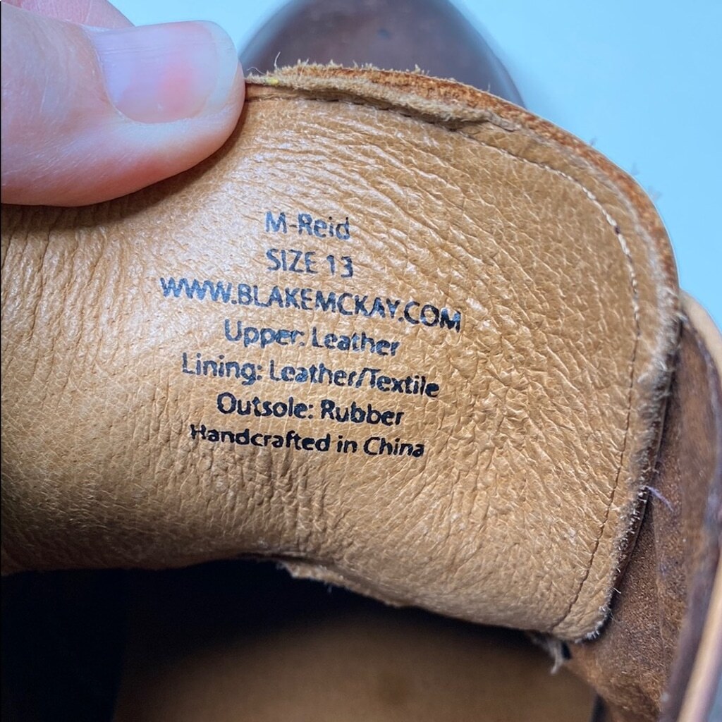 Blake McKay M‑Reid‎ Brown Leather Wingtip Chukka Boots Size 9.5 Lace‑Up Blake Mckay | Shoes | Elegant Brown Leather Chukka Boots  main image 4