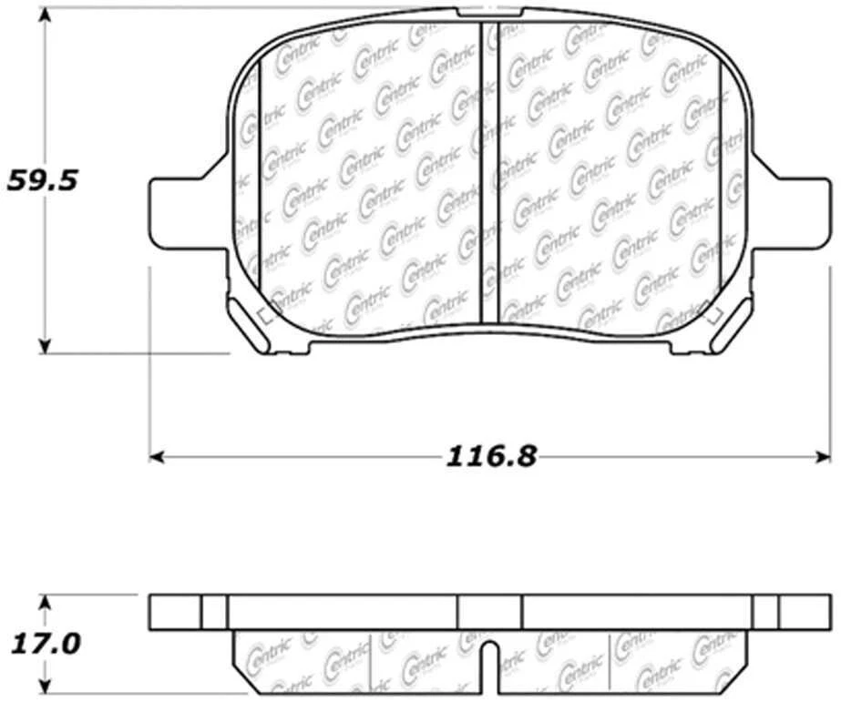 New Fits Set Of 2 TOYOTA AVALON 1997-04 Front Semi-Metallic Brake Pad 102.07070 Foto 2 de 2