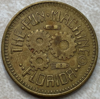 The Fun Machine Orlando Florida FL Arcade Trade Slot Token T6617