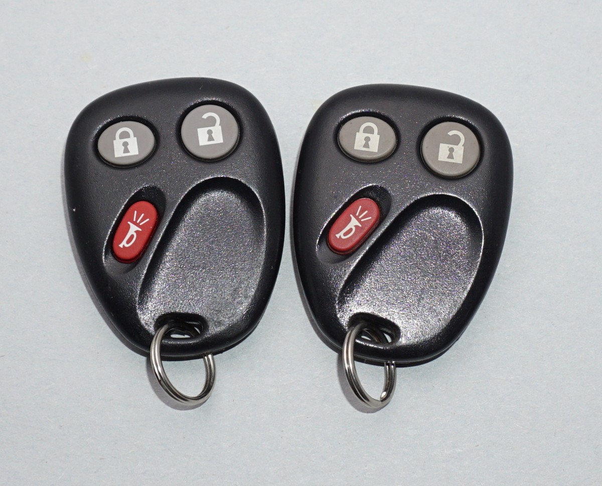 OEM MATCHED PAIR GM GMC CHEVY KEYLESS ENTRY REMOTE FOBS LHJ011  