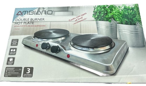 Ambiano HD2013B 1700W Double Burner Hot Plate Brand New Open Box - Picture 7 of 8