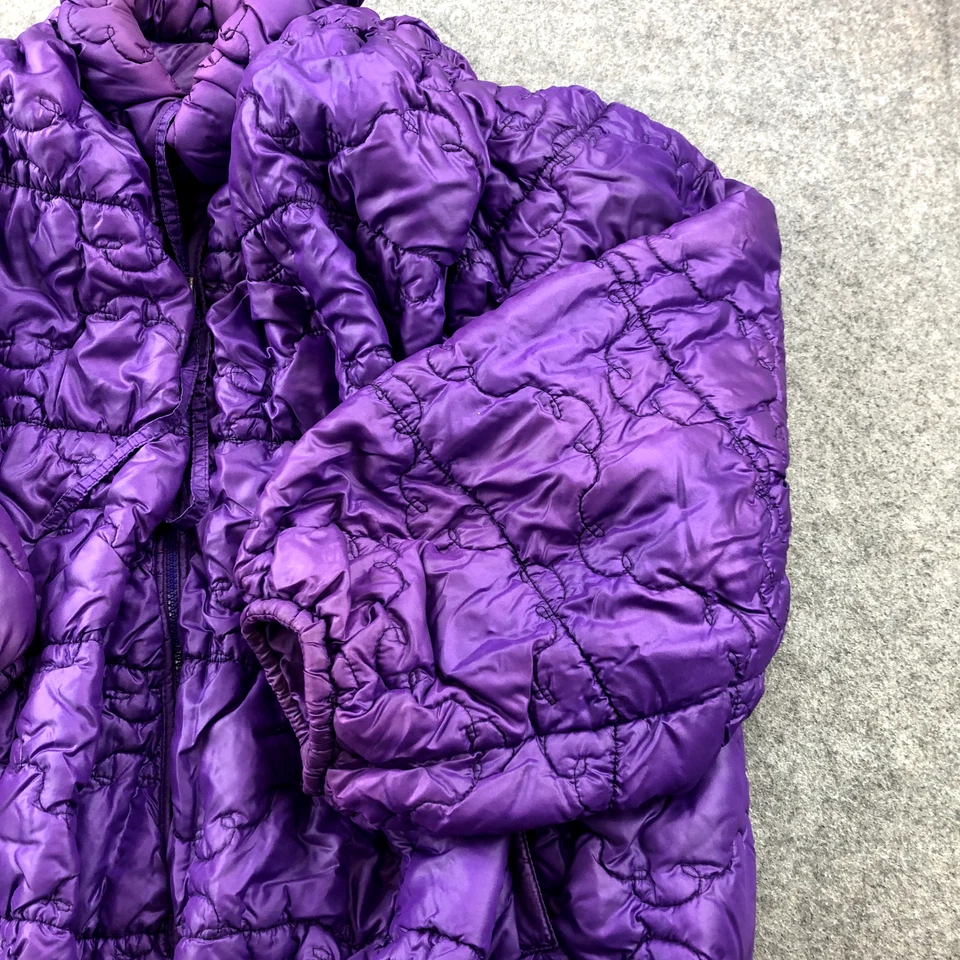 Chaqueta Jay Stone vintage para mujer XL púrpura cremallera completa acolchada aislada Foto 3 de 4