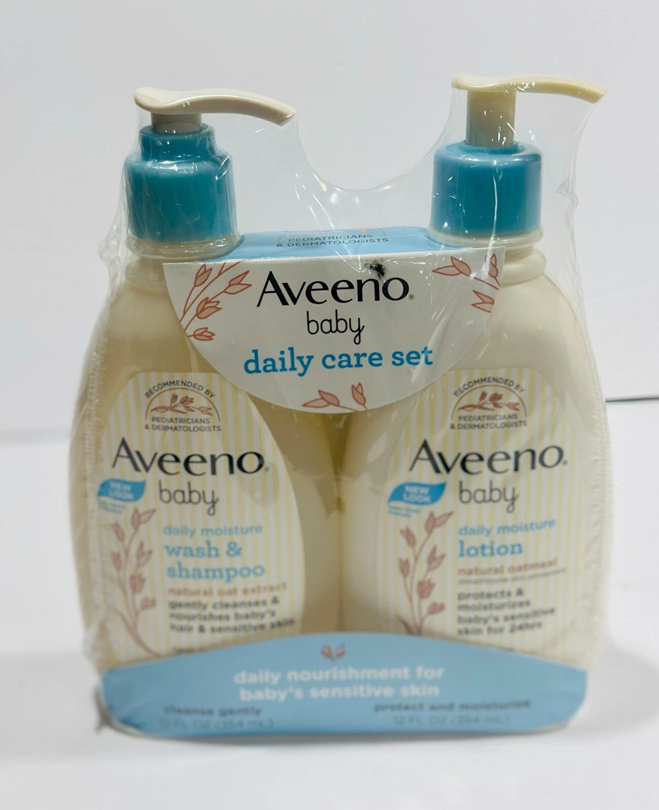 Aveeno Baby Daily Care Set - Daily Moisturizing Body Lotion & Wash/Shampoo