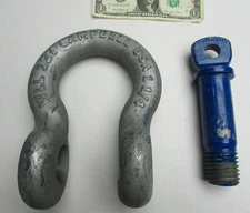 New Campbell USA 12-Ton WLL Forged Screw Pin Shackles, Clevis Rigging Lifting