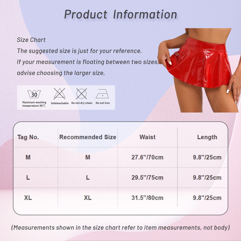 Women Ladies Metallic Wet Look Shinny Faux Leather Short PVC Bodycon Mini Skirt (UK, Numeric, 10, Regular, Regular, Caramel