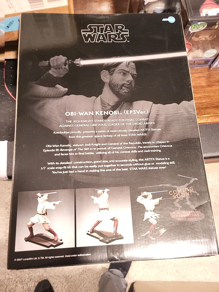 Estatua Star Wars Obi-Wan Ep.3 Ver Artfx de Kotobukiya Foto 2 de 3