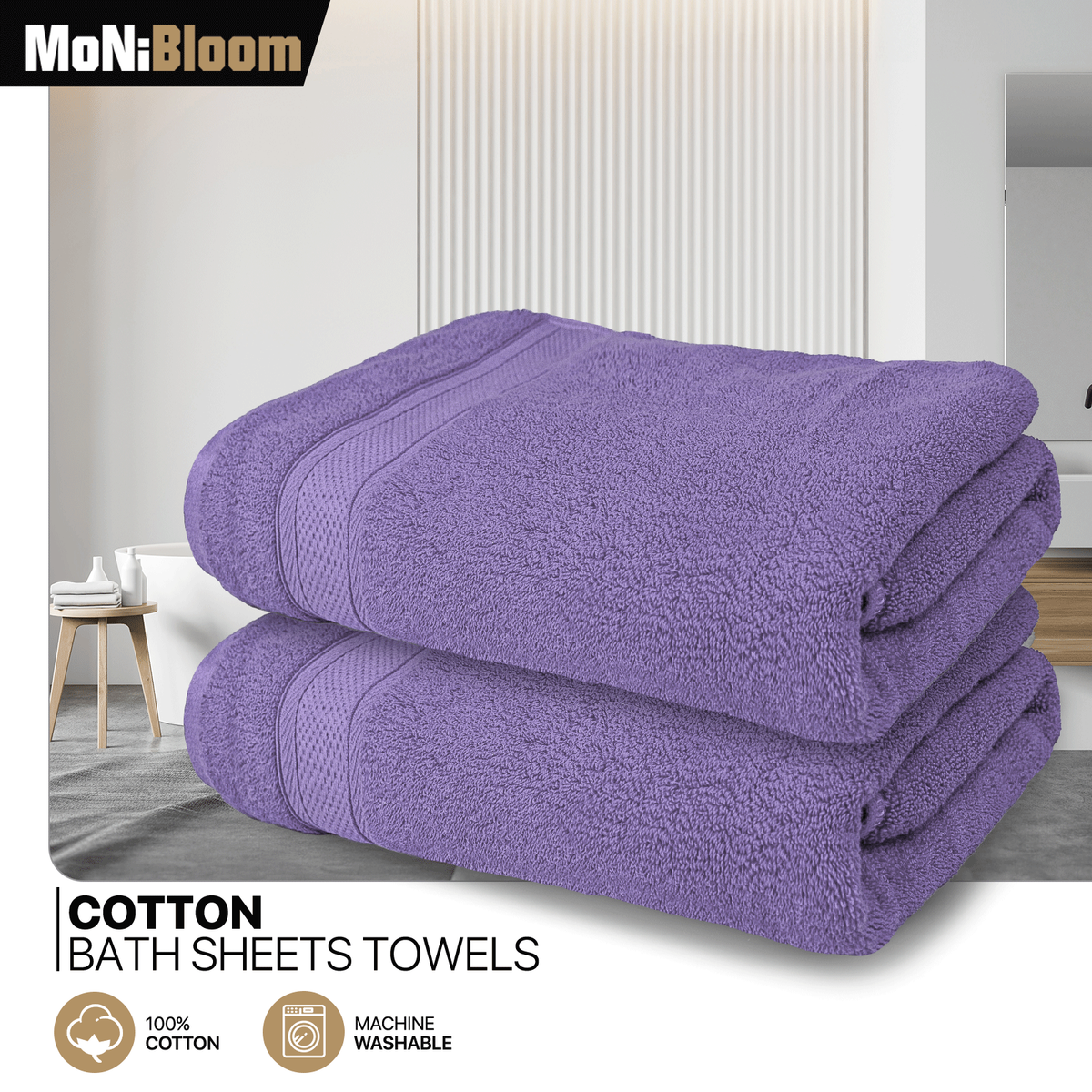 Clay Towel LUXOME Plush Performance 6-Piece Bath Towel Set Dual