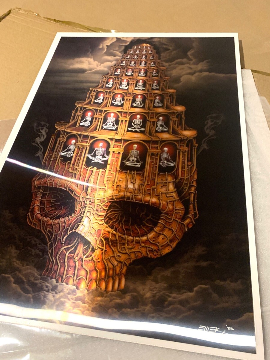 アート・デザイン・音楽 Van Nelle Monument in Progress EMEK Lenticular Tower 3D Signed Art Print #/150 Nine Inch