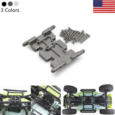 CNC RC Center Skid Transmission Base Mount Plate For 1/10 Axial SCX10 Crawler