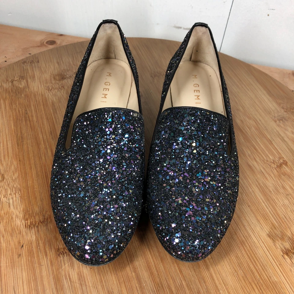 Zapatos M Gemi 37.5 Mujer 7 Ballet Planos Lentejuelas Púrpura Brillante Mocasines para Eventos Foto 4 de 4