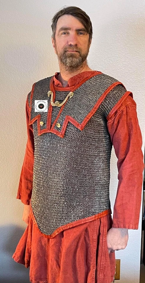 Cota de malla romana Hamata 1 AD, cota de malla de legiones, armadura de caballero romano, Foto 4 de 4
