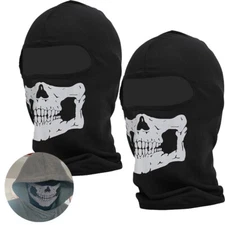 2PCS Call of Duty Balaclava Ghost Skull Face Mask Bike Motorcycle Helmet Hood