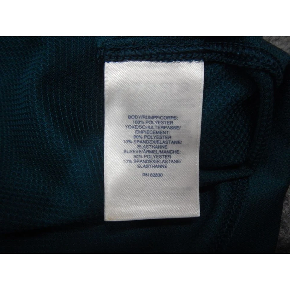 Camisa polo atlética Lands End The Outfitters azul verdoso para mujer grande manga corta Foto 4 de 4