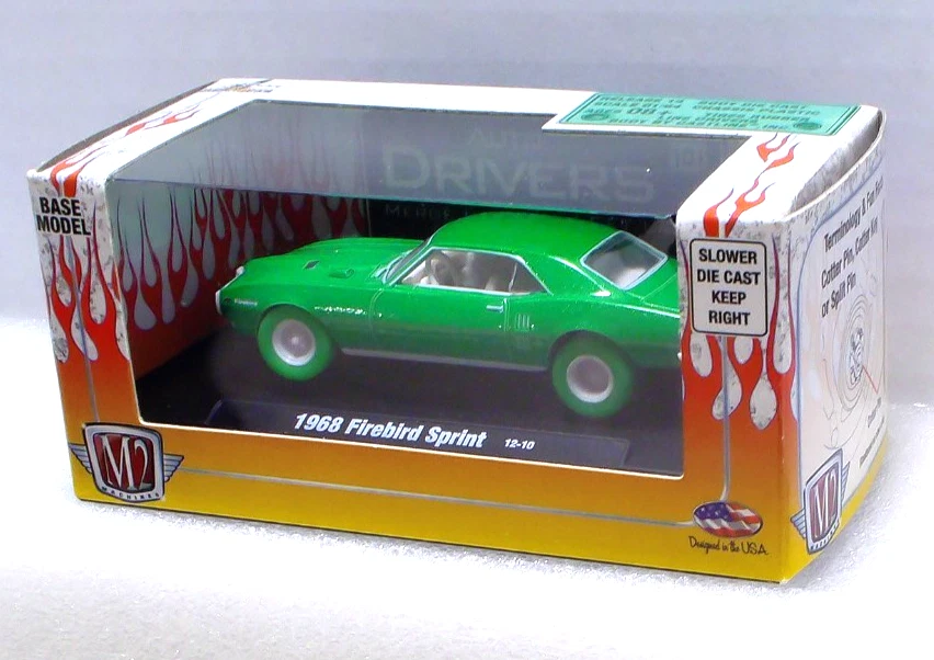 M2 Machines Green/White Chase 1968 Firebird Sprint 1:64 Diecast Limited Edition - Image 3 of 3