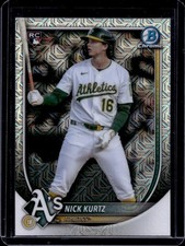 2025 Bowman Chrome Mega Box Nick Kurtz RC Refractor Rookie #93 Athletics