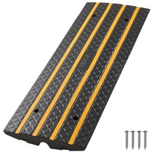 VEVOR 48.8" x 16.1" x 2.6" Driveway Rubber Curb Ramp 33069 lbs Threshold Ramp